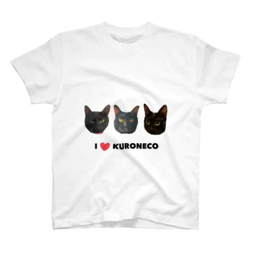 保護猫KURONECO スタンダードTシャツ