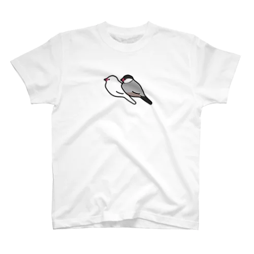 白文鳥と桜文鳥 Regular Fit T-Shirt