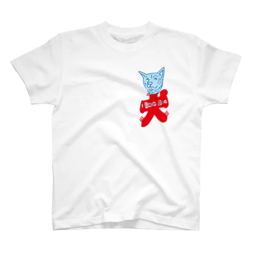 I LOVE 犬 （涼） Regular Fit T-Shirt