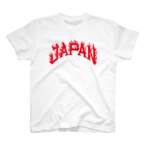 「College JAPAN(ファイヤーパターン)」 スタンダードTシャツ