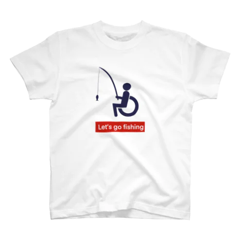 車椅子の釣り人 スタンダードTシャツ