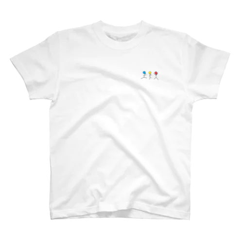 信号機ヨガぼうにんげんくん Regular Fit T-Shirt