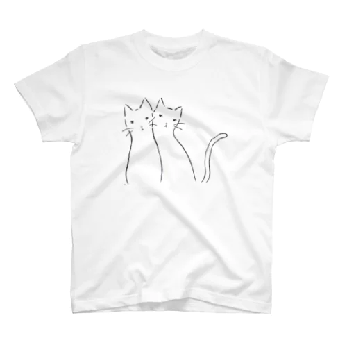 スリスリ猫 スタンダードTシャツ