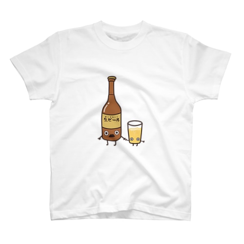 瓶ビールさんとグラスくんTシャツ Regular Fit T-Shirt