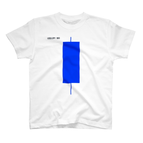 ロウソク足･陰線 Regular Fit T-Shirt