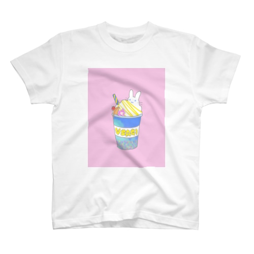 うさぎcafeーブルーハワイー Regular Fit T-Shirt