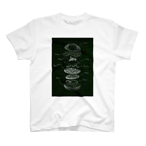 Blueprint For The Hamburger BLACK スタンダードTシャツ