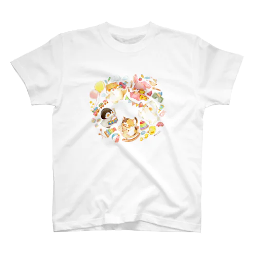 おもちゃ箱”もふもちどうぶつ” スタンダードTシャツ