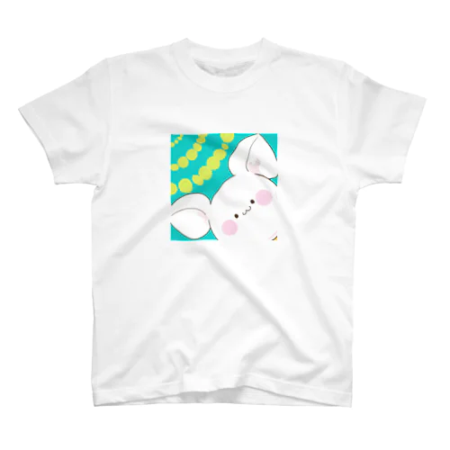 ほのぼのうさぎのはなちゃん(ひまわり) Regular Fit T-Shirt