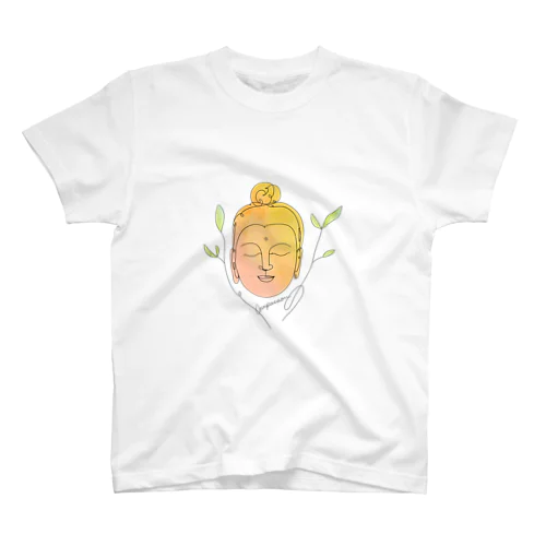 Compassion Buddha -オレンジ- Regular Fit T-Shirt