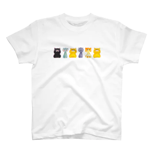 水彩ネコmix スタンダードTシャツ