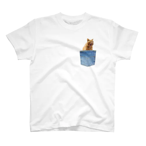 ぽけっと-CAT-02 Regular Fit T-Shirt