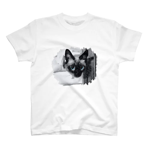 障子をぶち破った猫 Regular Fit T-Shirt