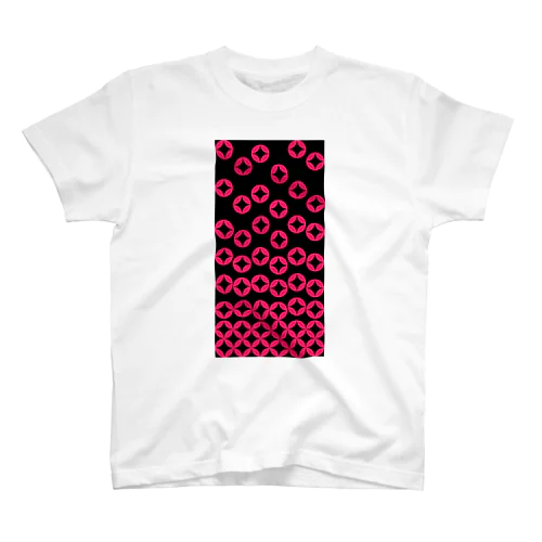 七宝繋ぎ_Pink Regular Fit T-Shirt