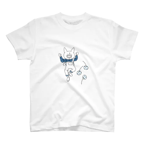 ねことさくらんぼ Regular Fit T-Shirt