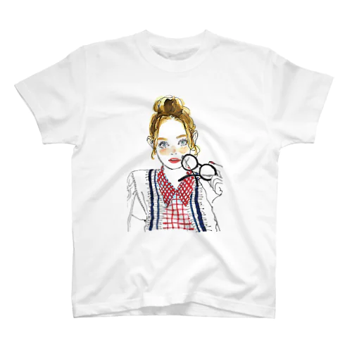 かわいい女 スタンダードTシャツ