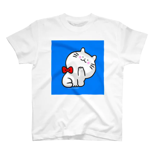 人間チョロいって思ってるねこ（青） Regular Fit T-Shirt