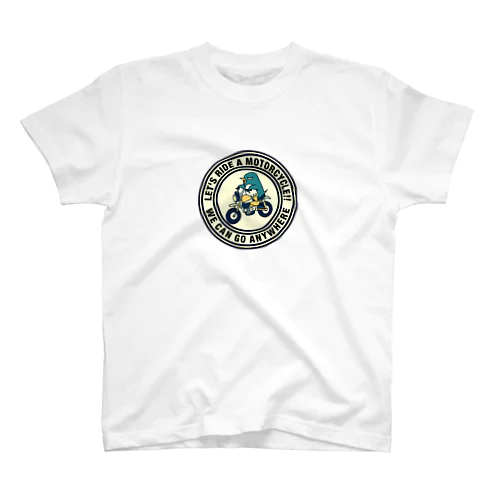 バイクとペンギン Regular Fit T-Shirt