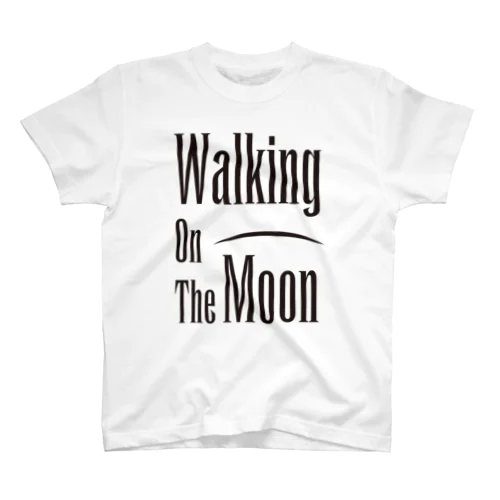 WALKING ON THE MOON BLK Regular Fit T-Shirt