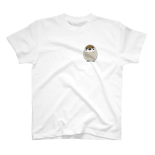 すずめー手描き風小鳥グッズシリーズー Regular Fit T-Shirt