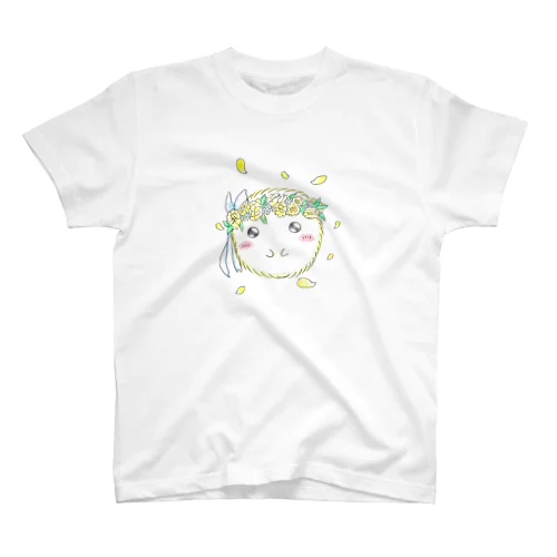 ぽぽとお花のかんむり Regular Fit T-Shirt