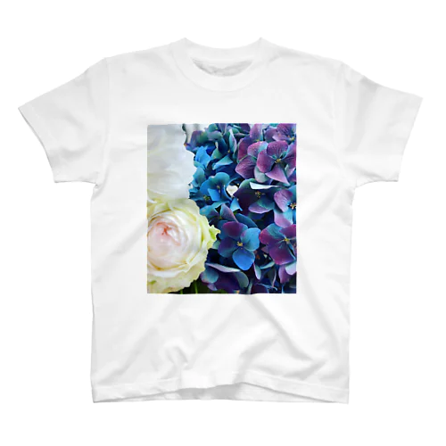 half flower Regular Fit T-Shirt