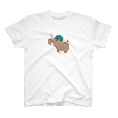 こげぱんカバ　寝起き Regular Fit T-Shirt