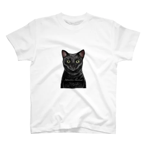 魅力的な黒猫〜Attractive black cat〜 Regular Fit T-Shirt