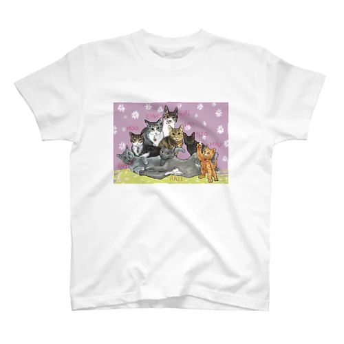 moo & chah & ari & guri & iru & nio & mau & raji  スタンダードTシャツ