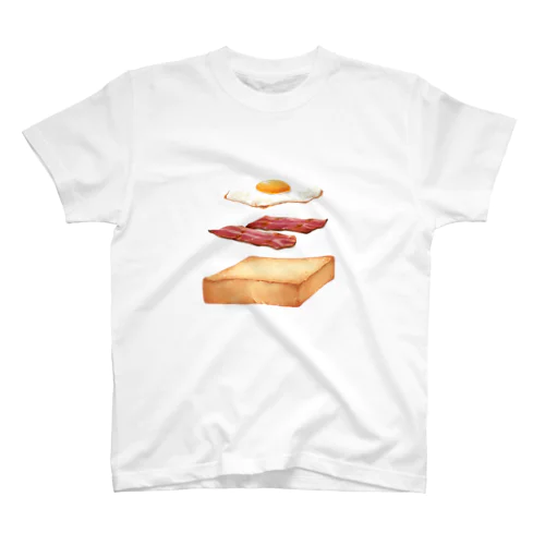 ドッキング目玉焼きトースト スタンダードTシャツ