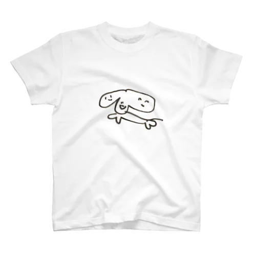 ハッピー三面わんちゃん Regular Fit T-Shirt