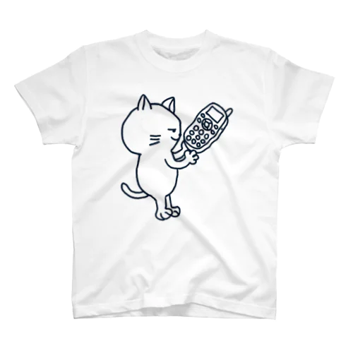 ガラケー猫 Regular Fit T-Shirt