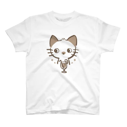 ①子猫シャムのカフェタイム Regular Fit T-Shirt