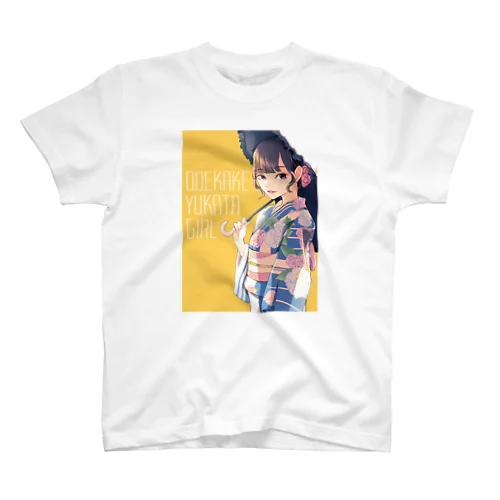 ODEKAKE YUKATA GIRL T-shirt スタンダードTシャツ