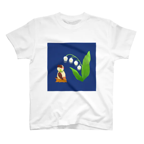 スズランと雀 Regular Fit T-Shirt
