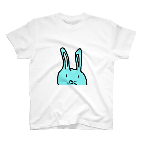 うさぎのミミガー(blue) スタンダードTシャツ