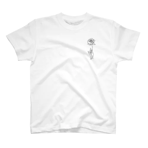 Flower To Failure【モノクロロゴ】 Regular Fit T-Shirt
