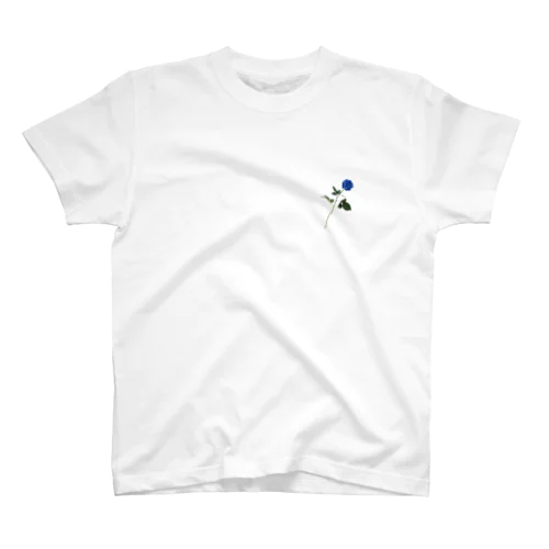 Blue Rose ワンポイントTシャツ 티셔츠