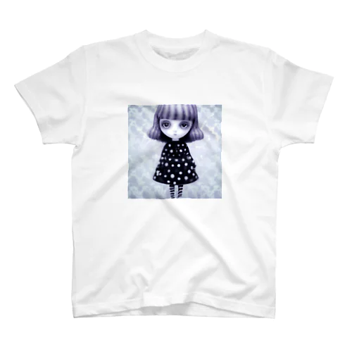 水玉模様の女の子 スタンダードTシャツ