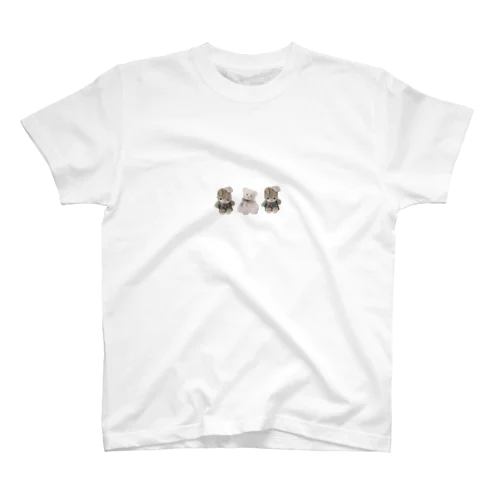 うさぎ 熊 ぬいぐるみ  Regular Fit T-Shirt
