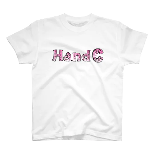 HandC  ロゴ 桜柄 Regular Fit T-Shirt