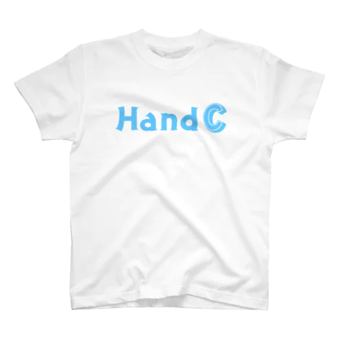 HandC  ロゴ 水色 Regular Fit T-Shirt