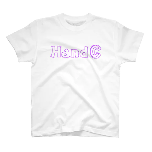 HandC  ロゴ パープル スタンダードTシャツ