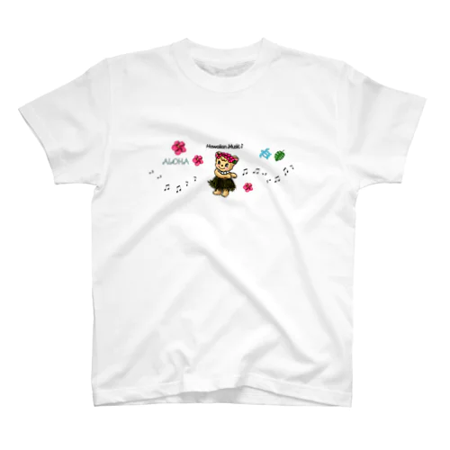 ハワイアンミュージック 音符( ' '♬) Regular Fit T-Shirt