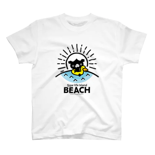 octon Slow life Island BEACH #basic Regular Fit T-Shirt
