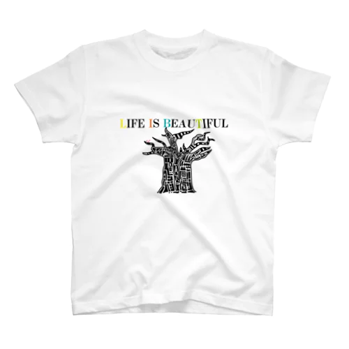 Life is beautiful スタンダードTシャツ