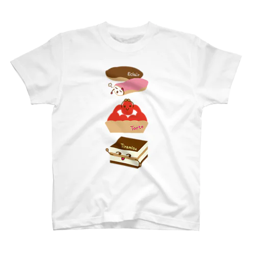 スイーツタイム－エクレア・タルト・ティラミス－sweets time－スイーツタイム－ Regular Fit T-Shirt