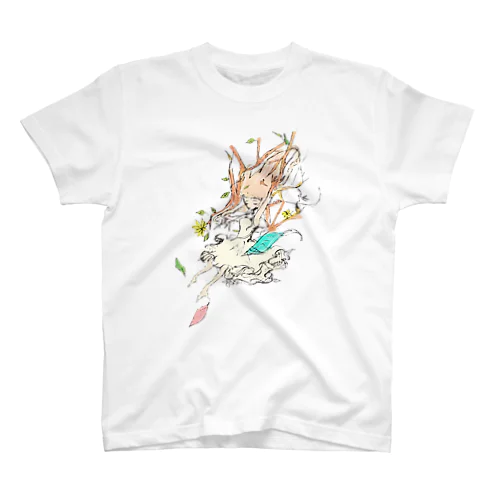 木々になる少女 Regular Fit T-Shirt