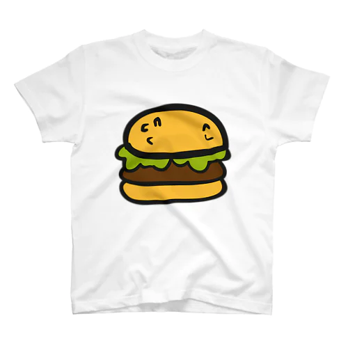 ハンバーガー ---カラフルでポップなフードデザインTシャツ--- スタンダードTシャツ