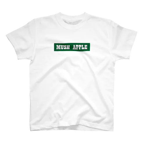 MUSH APLLE(緑白) スタンダードTシャツ